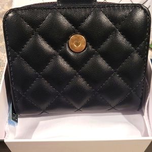 Weekend SALE Black wallet gold hardware BNWB